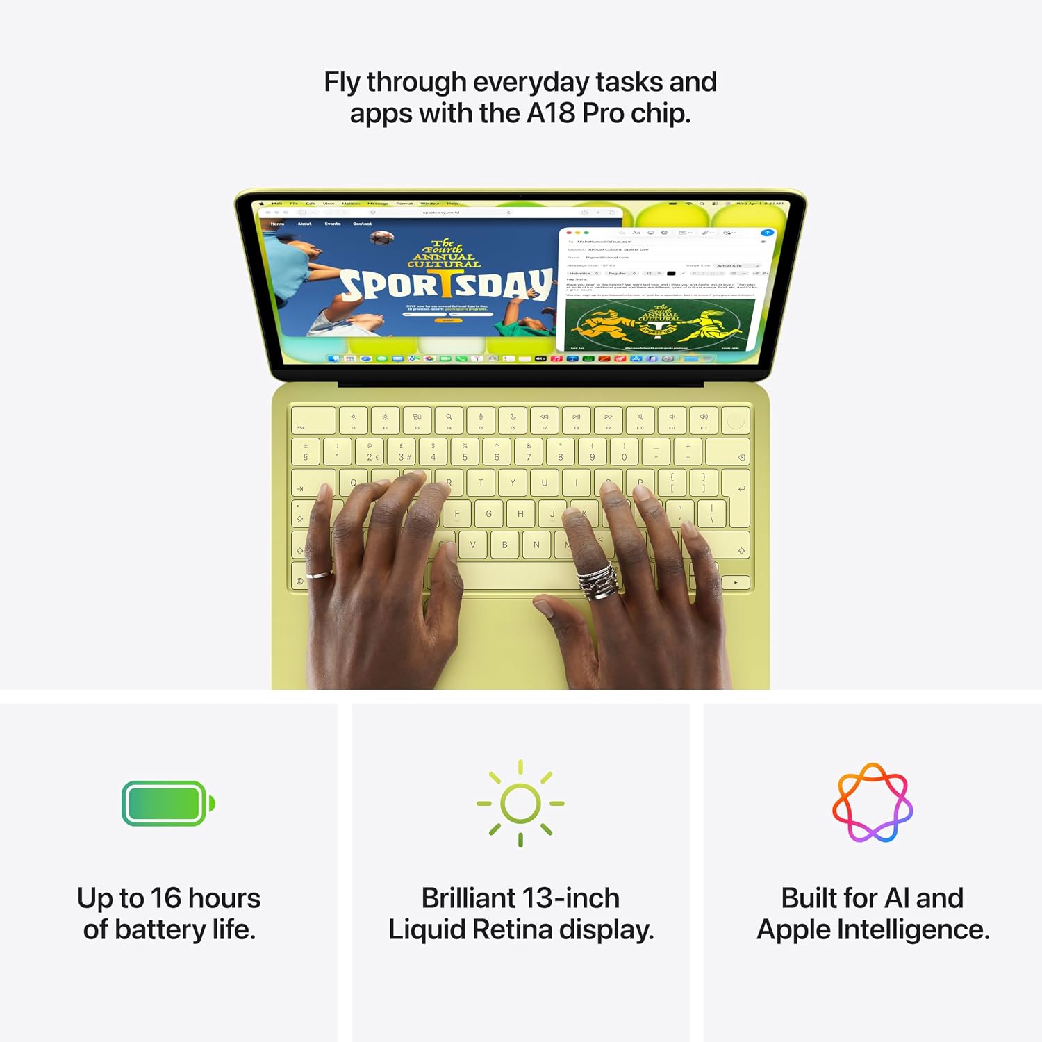 Apple MacBook Neo 13-inch A18 Pro Laptop – 8GB Unified Memory, 512GB SSD, Liquid Retina Display, Touch ID – Indigo